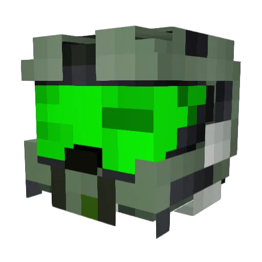 Renabah Minecraft avatar head, 3D render