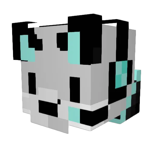 Renagaderr Minecraft avatar head, 3D render
