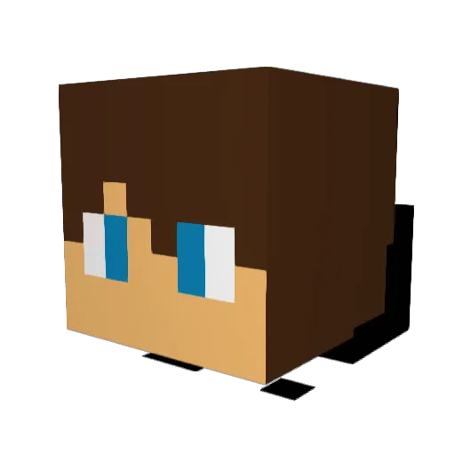 Renanmzt Minecraft avatar head, 3D render