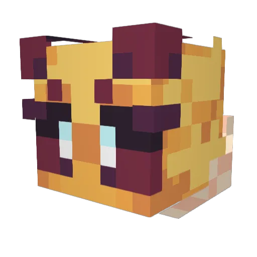 RenarsBlock Minecraft avatar head, 3D render