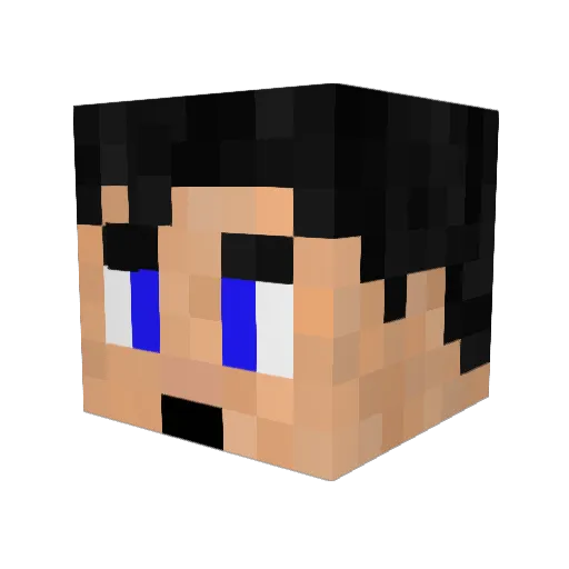 Renato_BR Minecraft avatar head, 3D render