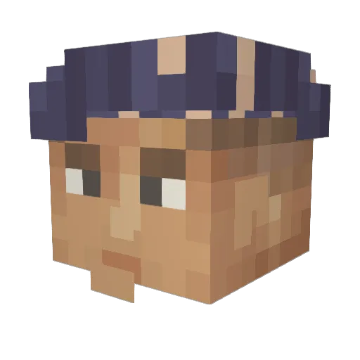 Renato_Cartesio Minecraft avatar head, 3D render