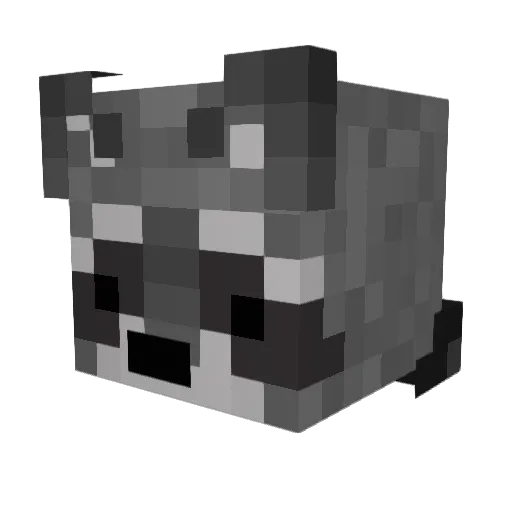 RenatusVT Minecraft avatar head, 3D render