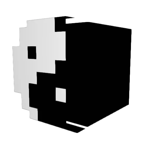 Renaury Minecraft avatar head, 3D render