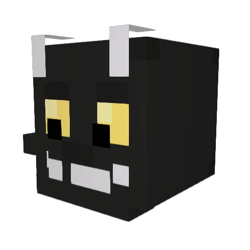 Renazar Minecraft avatar head, 3D render