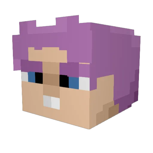 Renbone Minecraft avatar head, 3D render