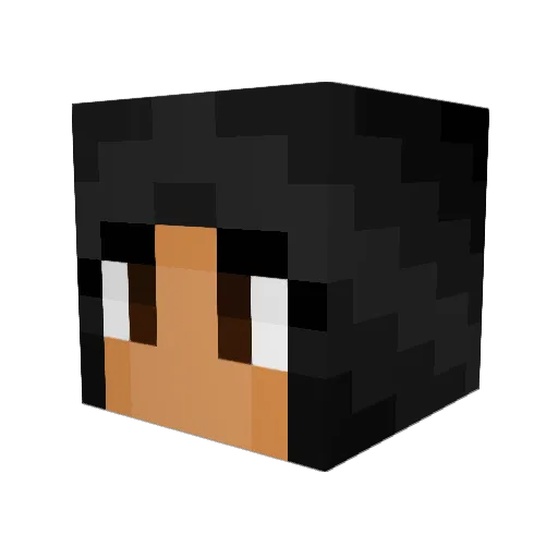 Renchen Minecraft avatar head, 3D render