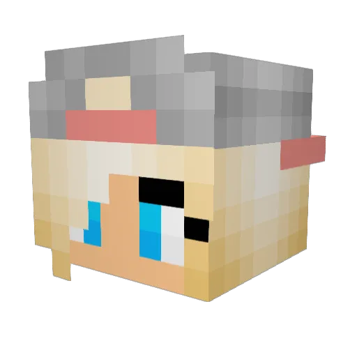 Renchu2005 Minecraft avatar head, 3D render