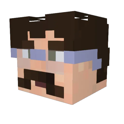Rendekendo Minecraft avatar head, 3D render