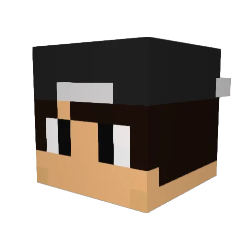 Renderz Minecraft avatar head, 3D render