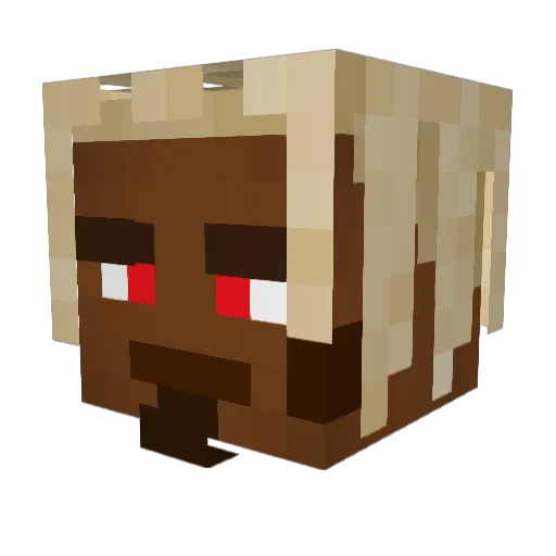 Rendog_ Minecraft avatar head, 3D render