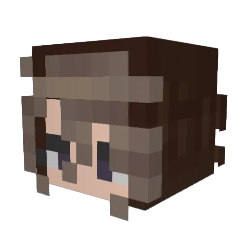 Rendrops Minecraft avatar head, 3D render