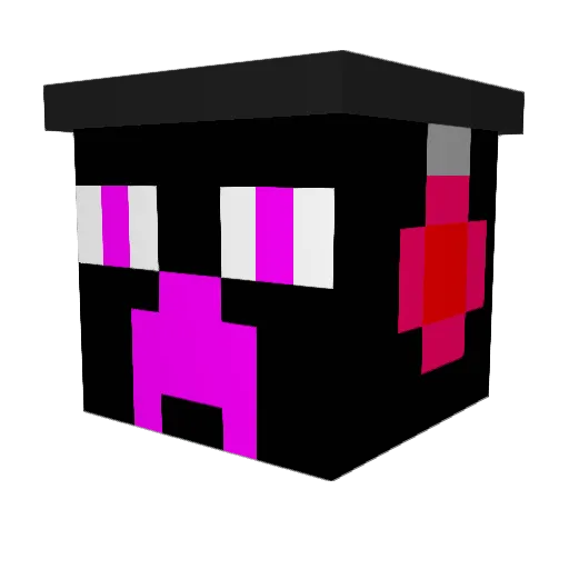 Rendtime Minecraft avatar head, 3D render