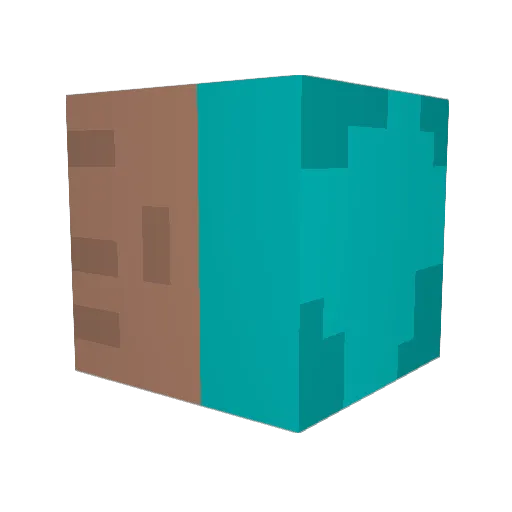 Rendy4122 Minecraft avatar head, 3D render