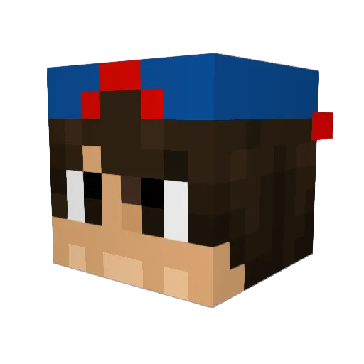 Rendy_ONE Minecraft avatar head, 3D render