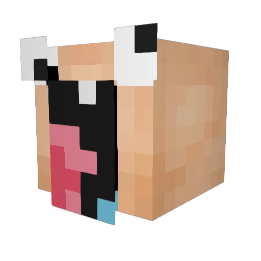 ReneJensen Minecraft avatar head, 3D render