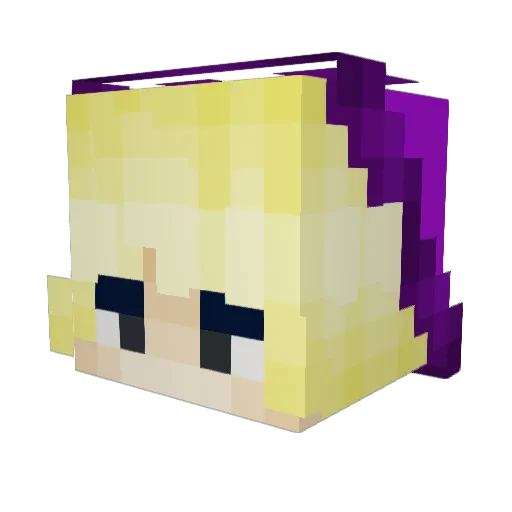 Rene_GHG Minecraft avatar head, 3D render