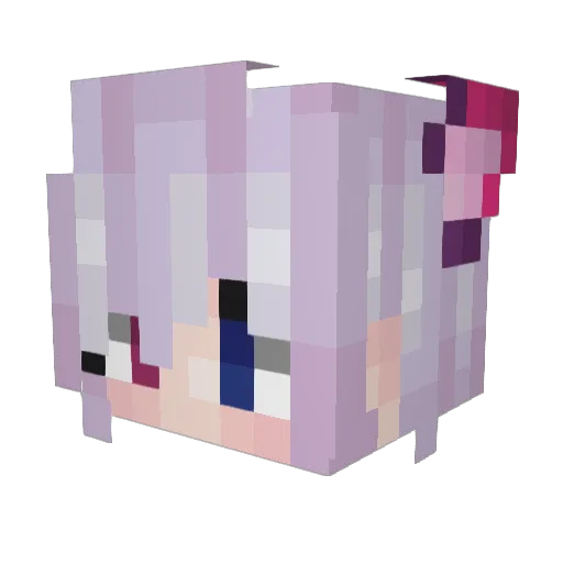 ReneeYi Minecraft avatar head, 3D render
