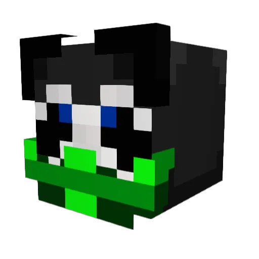 Reneess Minecraft avatar head, 3D render
