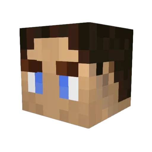 RenegadeMac Minecraft avatar head, 3D render
