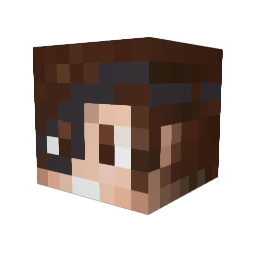 RenegadeVFX Minecraft avatar head, 3D render