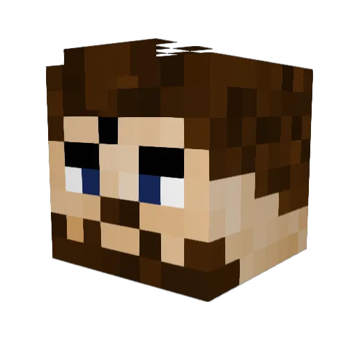 Renegadr Minecraft avatar head, 3D render