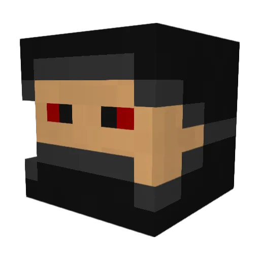 RenegatPL Minecraft avatar head, 3D render