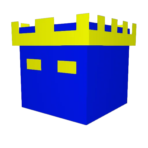 Renegation Minecraft avatar head, 3D render