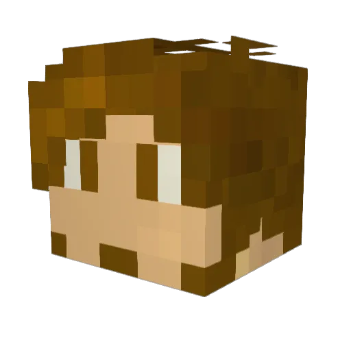 RenerOff Minecraft avatar head, 3D render