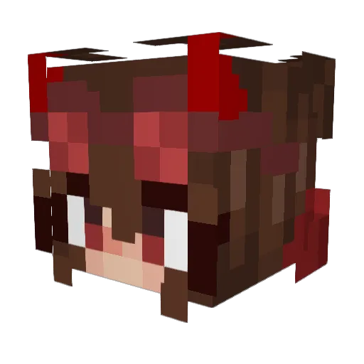 Renful Minecraft avatar head, 3D render