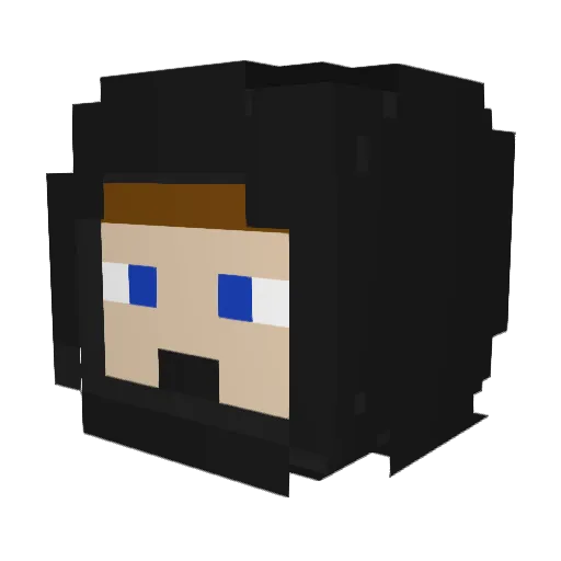 Rengholm Minecraft avatar head, 3D render