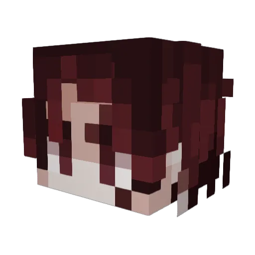 RengokuDragon Minecraft avatar head, 3D render