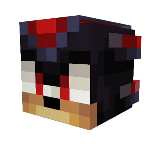 Rengokusleftsock Minecraft avatar head, 3D render