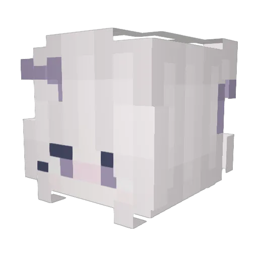 Renie1s Minecraft avatar head, 3D render