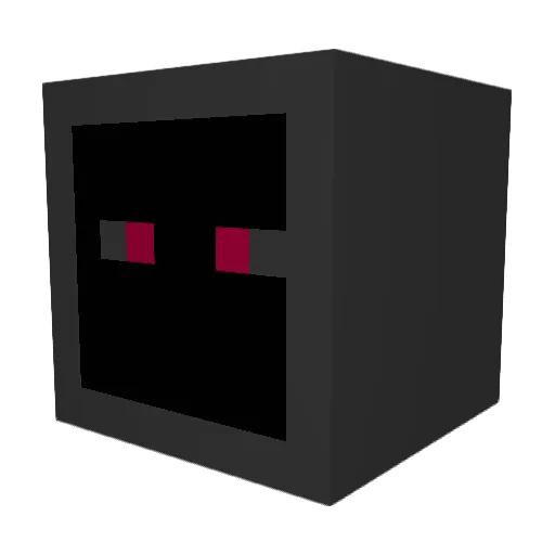 Renimine Minecraft avatar head, 3D render