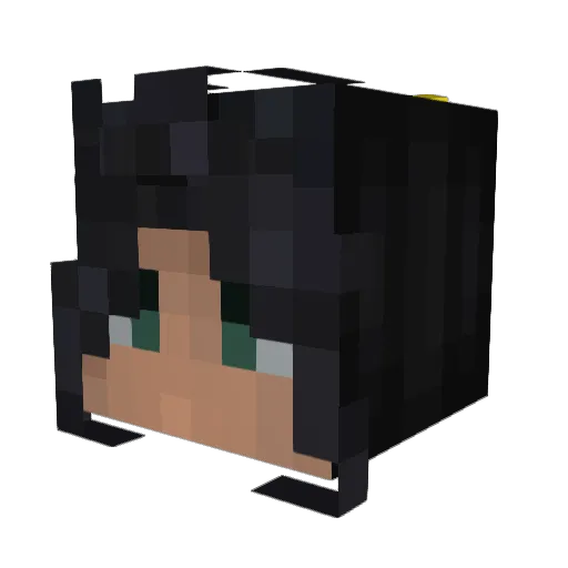 Renitzerr Minecraft avatar head, 3D render