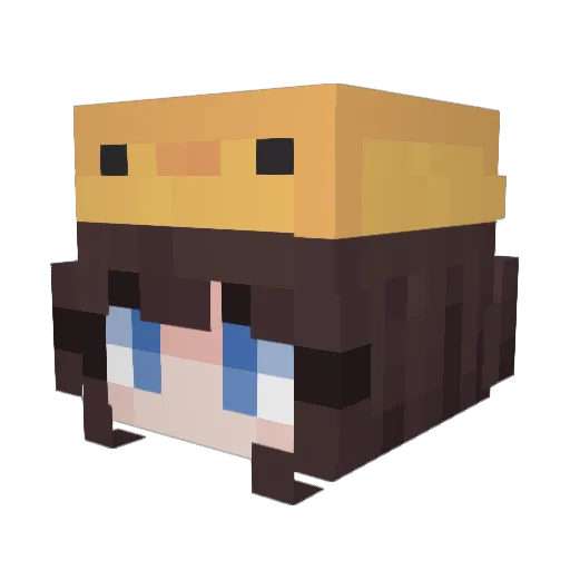Renji2333 Minecraft avatar head, 3D render