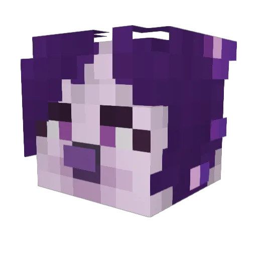 RenjiTama Minecraft avatar head, 3D render