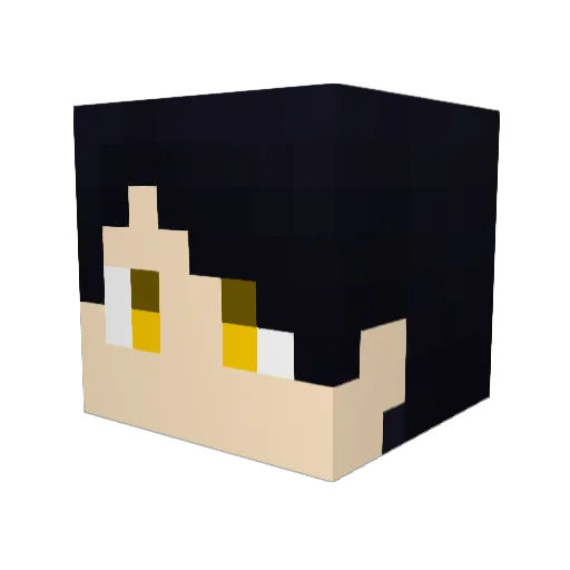 Renka_666 Minecraft avatar head, 3D render