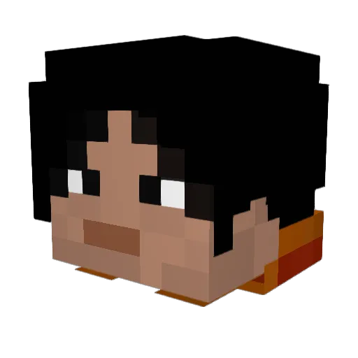 Renkashy Minecraft avatar head, 3D render