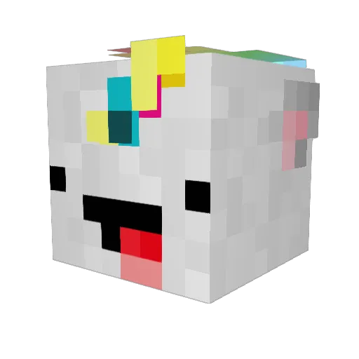 Renkioi Minecraft avatar head, 3D render