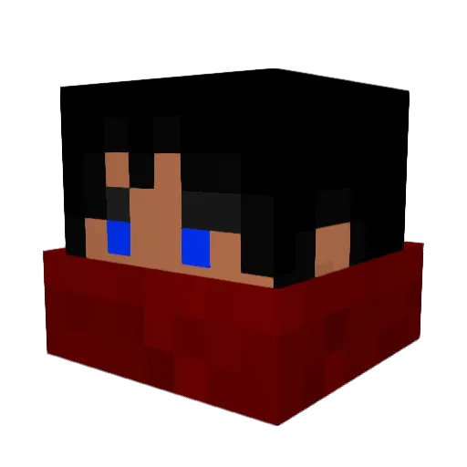 Renkov Minecraft avatar head, 3D render