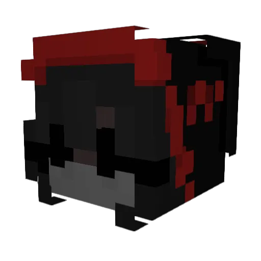 Renkutse Minecraft avatar head, 3D render