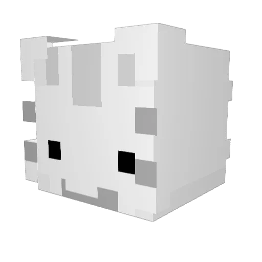 Renleid Minecraft avatar head, 3D render