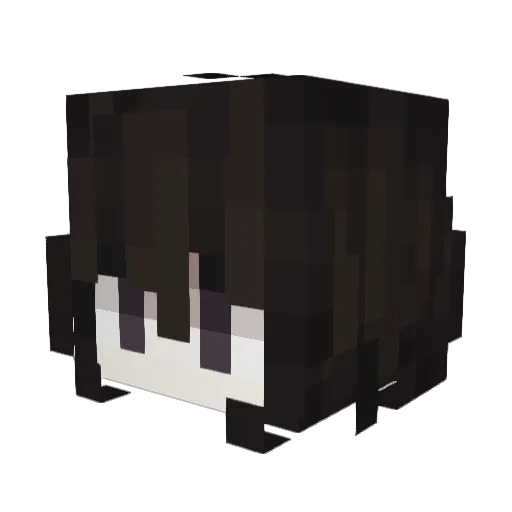 Renmb Minecraft avatar head, 3D render