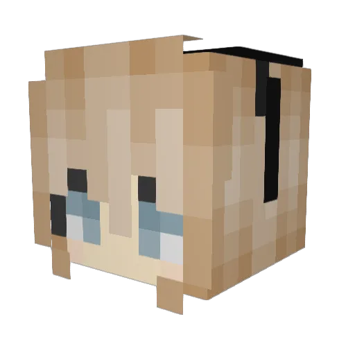 RenneRabbit Minecraft avatar head, 3D render