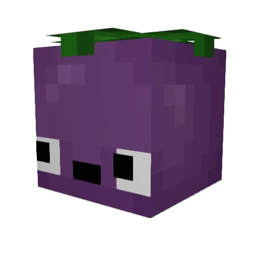 Renneis Minecraft avatar head, 3D render