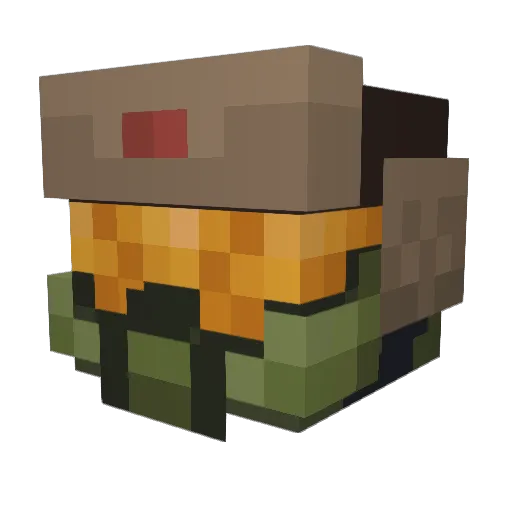 Rennikk Minecraft avatar head, 3D render
