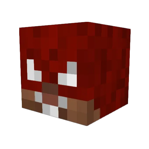 Renniks Minecraft avatar head, 3D render