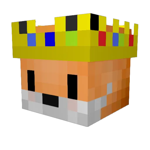 Rennnard Minecraft avatar head, 3D render